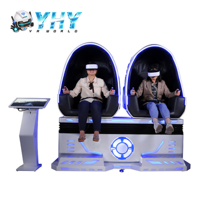 Double chaise 220V d'oeufs de réalité virtuelle du centre commercial 9D de cinéma des joueurs 9D VR