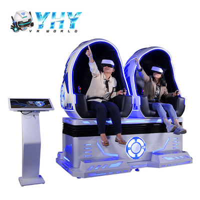 Simulateur central de la chaise d'oeufs de réalité virtuelle du parc 9D/2 joueurs avec le verre de Deepoon