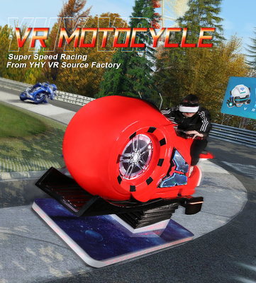 9D VR emballant le simulateur fou de course de moto du centre commercial 1.5KW de voiture de simulateur de voiture
