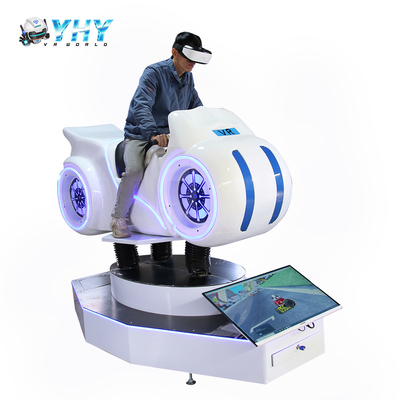 Simulateur blanc de moto d'Arcade Game Machine 9D VR de simulateur de vélo de moteur