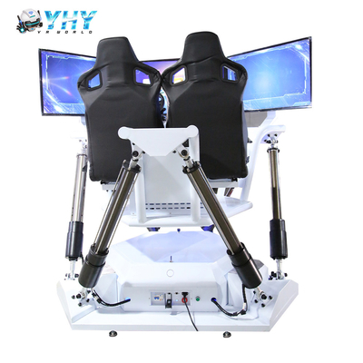 Écran blanc 6 DOF VR de la couleur 3 conduisant des jeux de simulateur pour le terrain de jeu d'intérieur