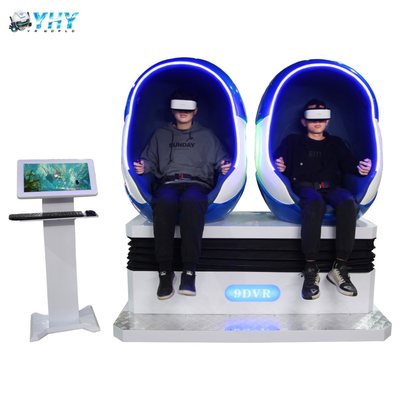 Pleins films de cinéma de chaise d'oeufs des sièges 9D VR du mouvement 2 tirant le simulateur de jeux
