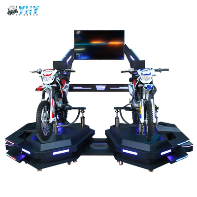 Puissant simulateur de réalité virtuelle 9D moto de montagne pour 2 joueurs