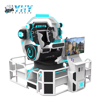 YHY MINI VR OVNI 360 degrés rotation machine de jeu double siège cinéma avec fonction de rotation