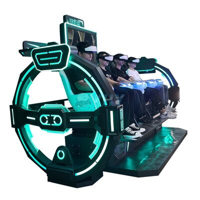 Simulateur VR 4 joueurs 9D Multijoueur Réalité Virtuelle Cinéma Avec Jeu Interactif