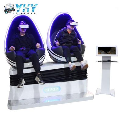 Chaise VR 9D Œuf Double Sièges 2 Joueurs Cinéma Simulateur de Réalité Virtuelle Machine de Jeu Parc d'Attractions