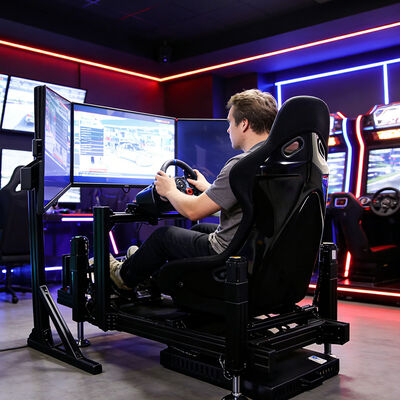 Simulateur de conduite dynamique de la force G. Simulateur de jeux de course automobile Motion 3dof