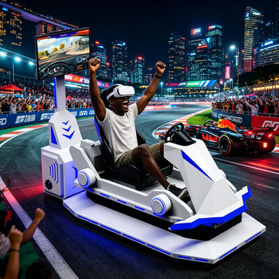 Vrai sentiment 9D réalité virtuelle Vr emballant le centre commercial de centre commercial de simulateur de sports de voiture de plein air