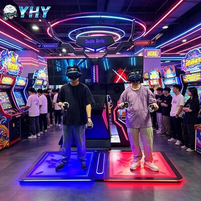 Jeu de simulation de tir à l'arme à feu en intérieur interactif Machine de jeu à vendre Arcade Machine de combat avec lunettes Htc Vr