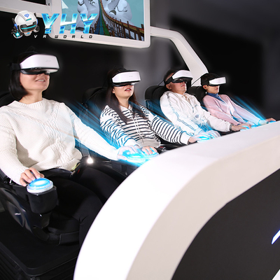 Simulateur acrylique des sièges 9D VR de parc à thème 4 écran Live Showing de 42 pouces