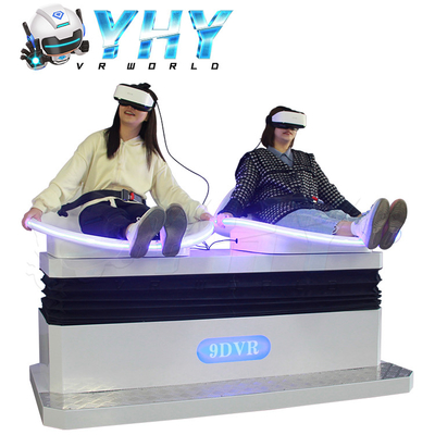 Cinéma des sièges 9D VR de fibre de verre glissant l'équipement de jeu de simulateur