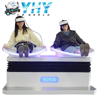 jeu de simulateur de montagnes russes de 1500W 9D VR pour 2 joueurs