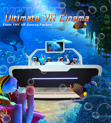 4 Players Immersive 9D VR Simulator Cinema With 10 inch Touch Screen