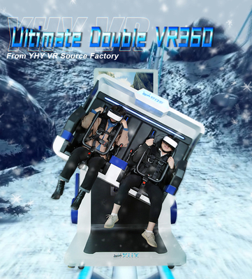 Le simulateur immersif du mouvement VR 2 place la chaise VR des montagnes russes à 360 degrés