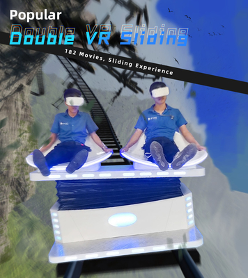 Doubles jeux glissants de simulateur du cinéma 1.5KW du centre commercial 9D VR VR
