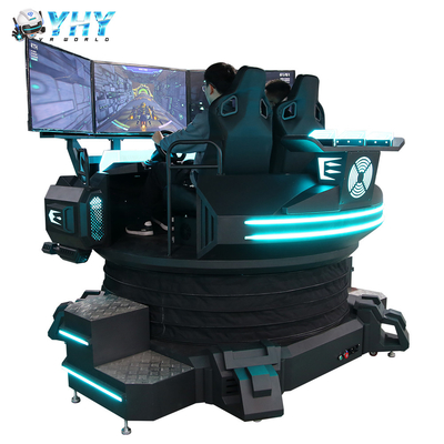 2 pose 3 la réalité virtuelle de DOF 9D emballant le simulateur VR conduisant la machine de jeu de voiture