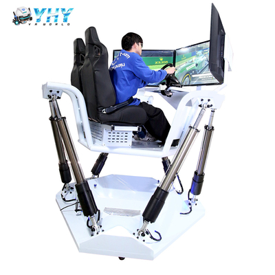 YHY VR 9D Simulateur de course de voiture 3 écrans F1 Jeux d'arcade Simulateur de course Cockpit Centre de jeux d'intérieur