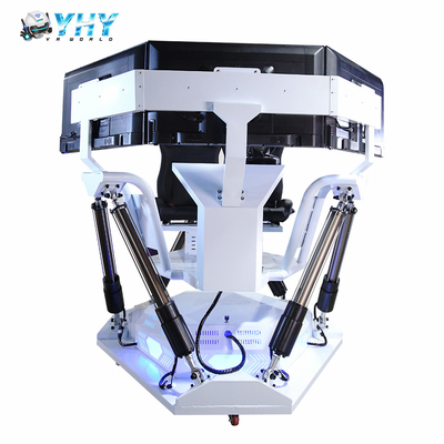 YHY VR Factory Fabrication Simulateur de course sur plateforme 6 DOF avec 3 écrans, machine de jeu d'arcade de conduite automobile, attractions pour 2 joueurs