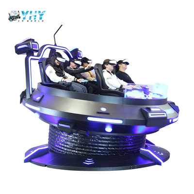 5 sièges VR OVNI Réalité virtuelle Arcade Équipement intérieur Simulateur de montagnes russes Parc d'attractions