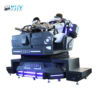 YHY VR Mech Warrior 9D Cinéma 2 sièges Jeu de tournage de films VR Fonction avec bouton interactif