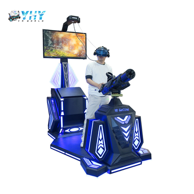 Guangzhou YHY 9D VR Gatling1 joueur Simulateur de tir Simulateur de jeu de tir Machine d'aventure