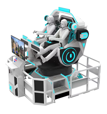 YHY MINI VR OVNI 360 degrés rotation machine de jeu double siège cinéma avec fonction de rotation
