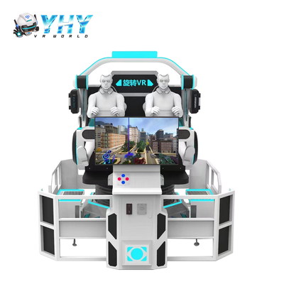YHY MINI VR OVNI 360 degrés rotation machine de jeu double siège cinéma avec fonction de rotation