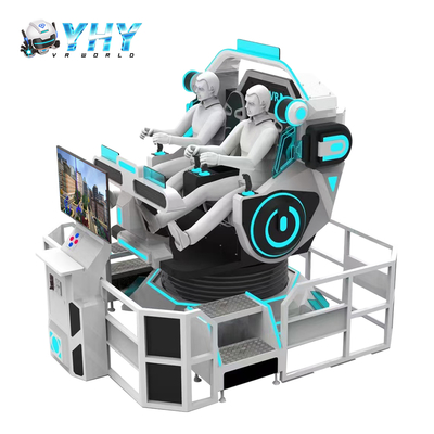 Guangzhou YHY VR Coaster à roulettes 2 places Mini simulateur de rotation d'OVNI Parc d'attractions intérieur