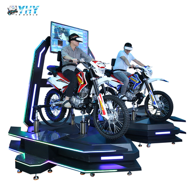 Centre de jeux Équipement de réalité virtuelle VR Simulateur de course de mouvement Moto Double VR Motorcycle