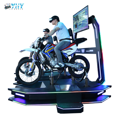 Simulateur de jeu de réalité virtuelle VR interactif le plus populaire, machine de course de moto à 2 places