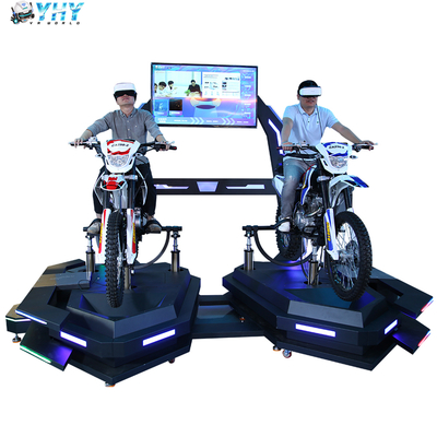 Simulateur de jeu de réalité virtuelle VR interactif le plus populaire, machine de course de moto à 2 places