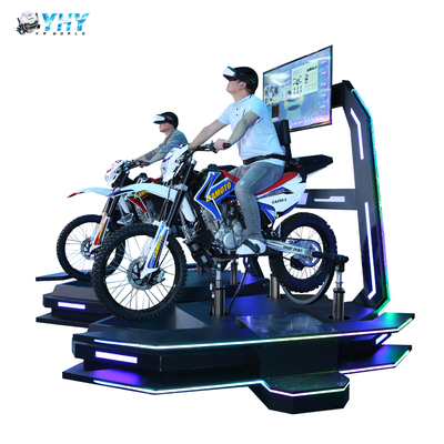 Machine de mouvement de moto VR 9D à deux places pour arène VR