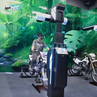 Une solution unique Simulateur de réalité virtuelle 6 sièges 9D Vr machine de conduite de moto