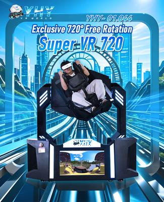 VR 9D 360 720 degrés Simulateur de réalité virtuelle en rotation Chaise dynamique Chaise roulante Flight Motion Monoplace Machine de jeu