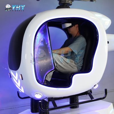VR Helicopter Ride Simulateur de vol à un joueur 9d VR Experience Game Machine pour le centre commercial