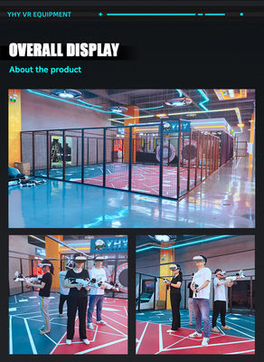 Grand espace simulateur de tir VR intérieur - Arène multijoueur en déplacement libre