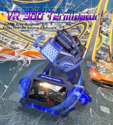 VR 360 Coaster à roulettes VR Simulateur de vol Courses en fauteuil simple Tirage Machine de jeu Réalité virtuelle Équipement de parc à thème