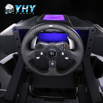 VR 360 Volant Coaster de course Simulateur de voiture de tir avec fonction de volant