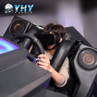 Simulateur VR 9D Réalité Virtuelle Jeu de course multijoueur Montagnes russes rotatives à 360 degrés