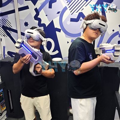 YHY Nouvelle conception de zone de jeu VR intérieure : Jeu de tir interactif en arène avec fusil et réalité mixte multijoueur personnalisée en itinérance libre