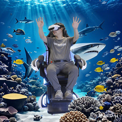 Simulateur de mouvement de l'expérience de vol en réalité virtuelle 9D avec chaise à un siège à 360 degrés