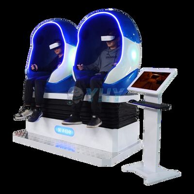 Chaise de cinéma œuf VR 9D commerciale avec siège de simulateur VR 2 joueurs pour parcs d'attractions et centres commerciaux