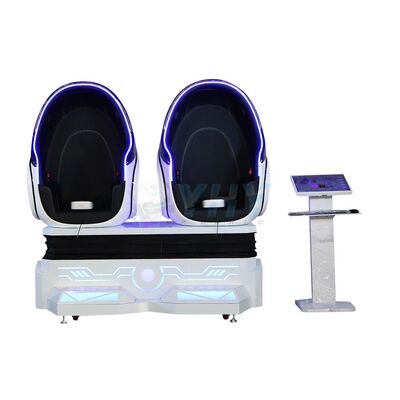Fabrique de Guangzhou VR équipement de parc d'attractions 9D VR 2 sièges Chaise à œufs machine de jeu
