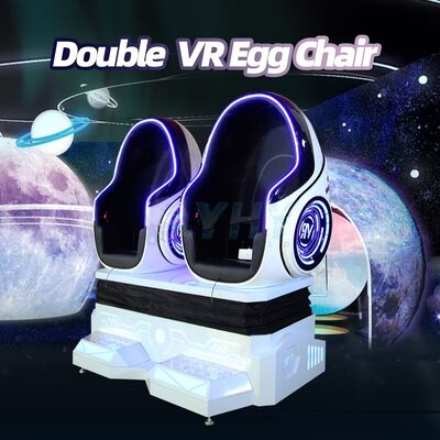 9d Egg Vr Cinéma 2 sièges Plateforme de réalité virtuelle Simulateur de centre commercial 360 Vr Egg Chair