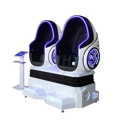 9d Egg Vr Cinéma 2 sièges Plateforme de réalité virtuelle Simulateur de centre commercial 360 Vr Egg Chair