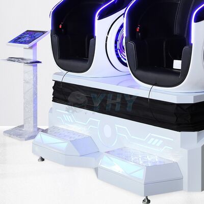 Simulateur de fauteuil œuf virtuel 9D 360° Appareil de jeu interactif VR pour deux personnes