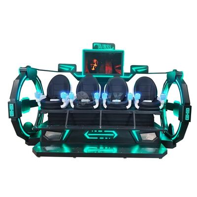 Jeu de tir multijoueur de chaise de cinéma VR 9D en intérieur, parc à thème VR à 4 places pour les centres commerciaux
