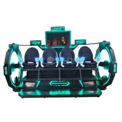 Parc à thème intérieur 4 places Simulateur de cinéma VR 9D Cinéma 5D 7D 9D Machine de jeu de réalité virtuelle