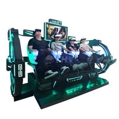 Simulateur VR 9D 4 places Cinéma VR Jeux de cinéma Montagnes russes Simulateur de jeu