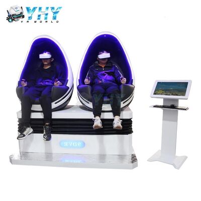 Chaise VR 9D Œuf Double Sièges 2 Joueurs Cinéma Simulateur de Réalité Virtuelle Machine de Jeu Parc d'Attractions